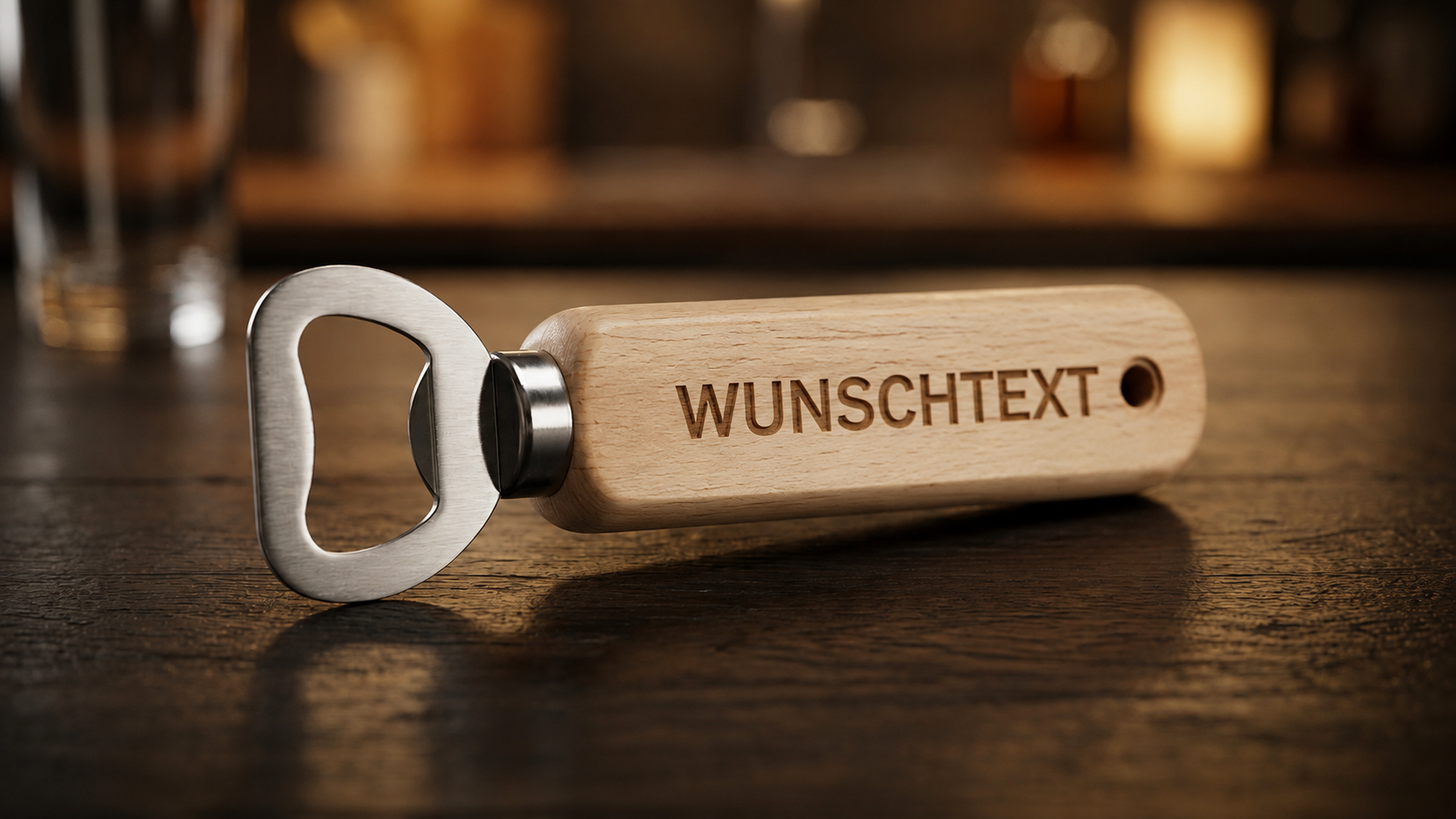 Personalisierter Holz-Flaschenöffner