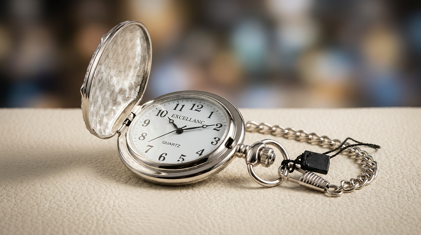 Schöne Taschenuhr mit Kette