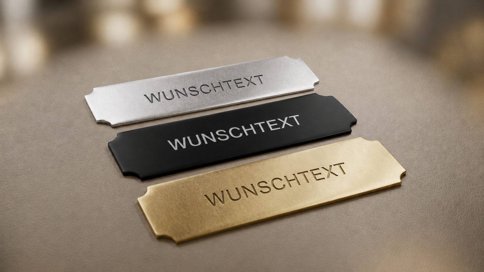 Klingelschild mit Gravur