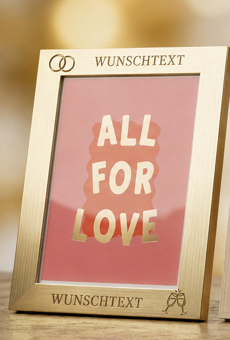 Personalisierter Bilderrahmen mit Wunschgravur