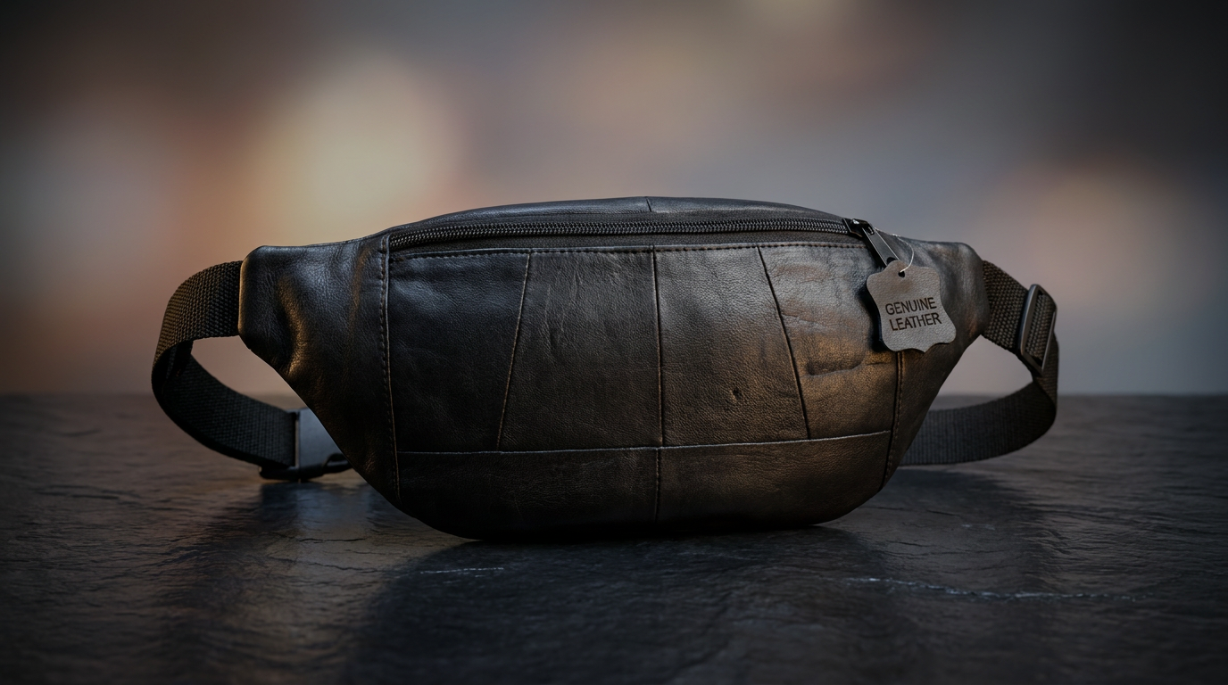 Bauchtasche Hüfttasche Echtleder. Schwarz oder Braun